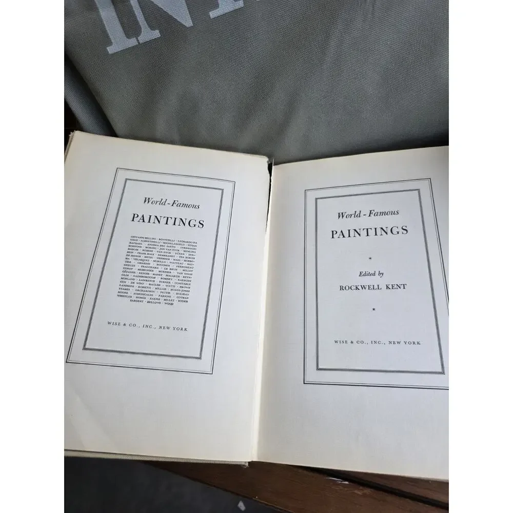 World Famous Paintings Rockwell Kent Hardcover First Edition First Print 1939